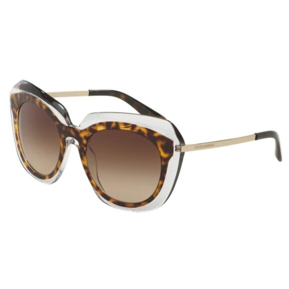 Dolce & Gabbana D&G DG 4282 757/13 Havana Transparent Brown Gradient Sunglasses main image 10